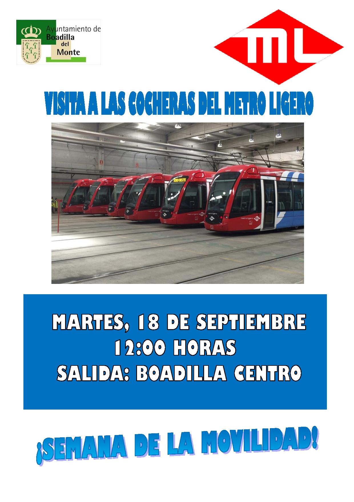 VISITA A LAS COCHERAS DEL METRO LIGERO
(SEMANA DE LA MOVILIDAD)